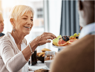 Woman Eating Lunch