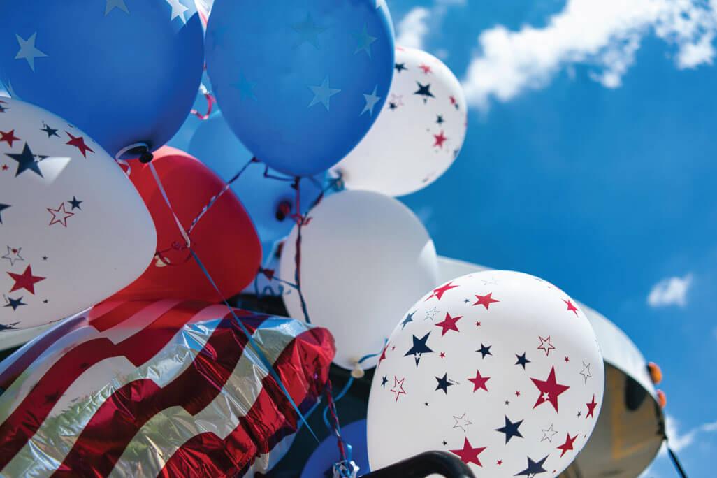 4th of july balloons