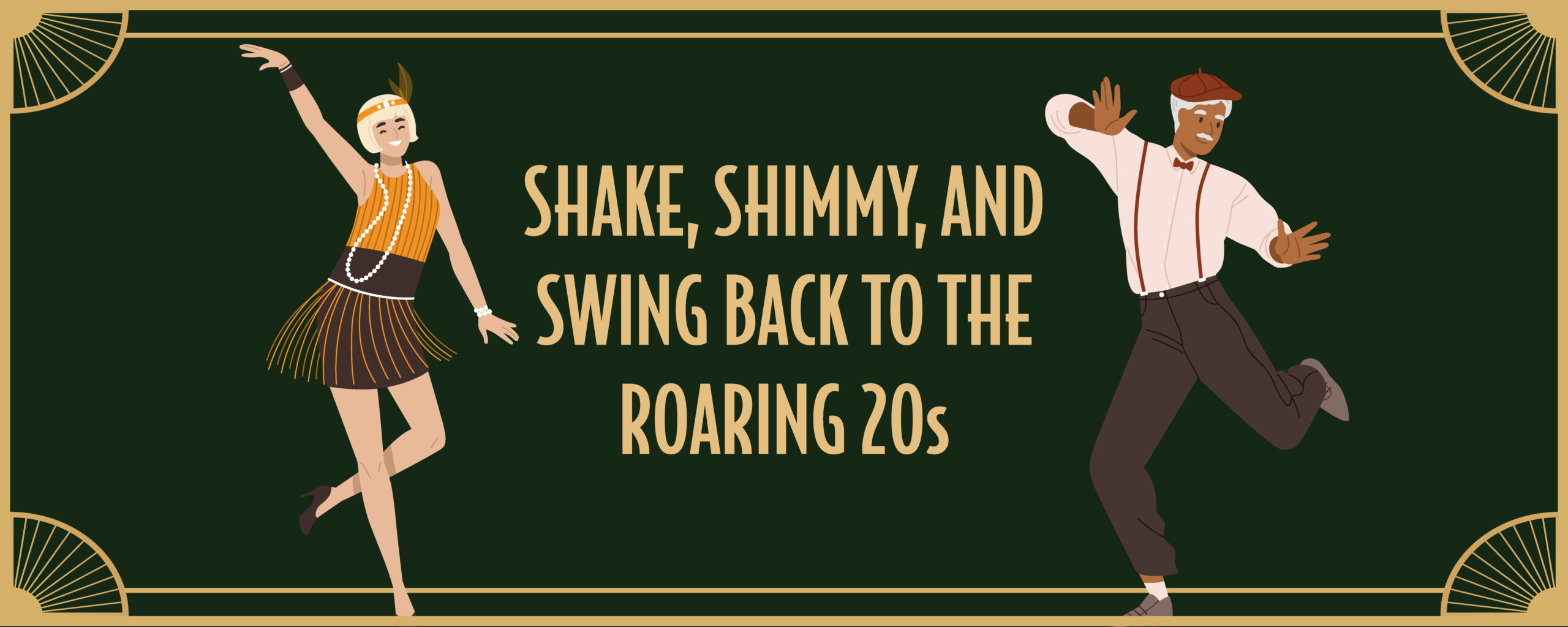 Roaring 20s dance party flyer