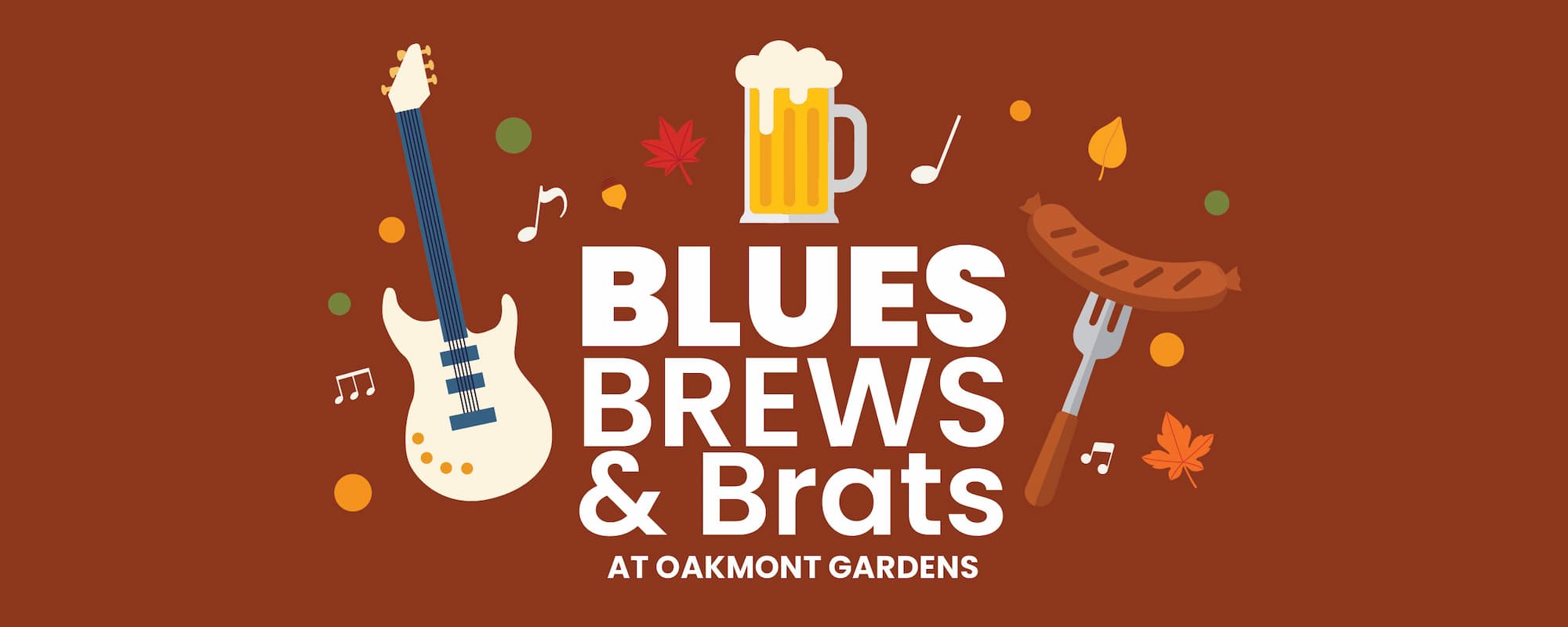 Blues Brews & Brats fall festival flyer
